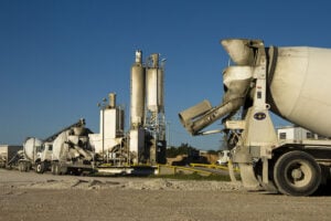 concrete truck and plant