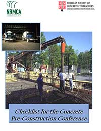 Checklist for Concrete