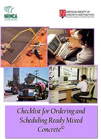 Checklist for Ordering and Scheduling Ready Mixed Concrete