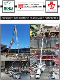 Checklist for Pumping Ready Mixed Concrete