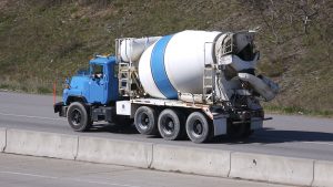 Mixer Truck on Highway